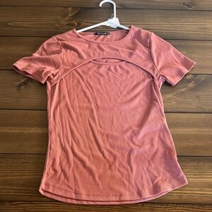 Pink Clover Short Sleeve Pink Top